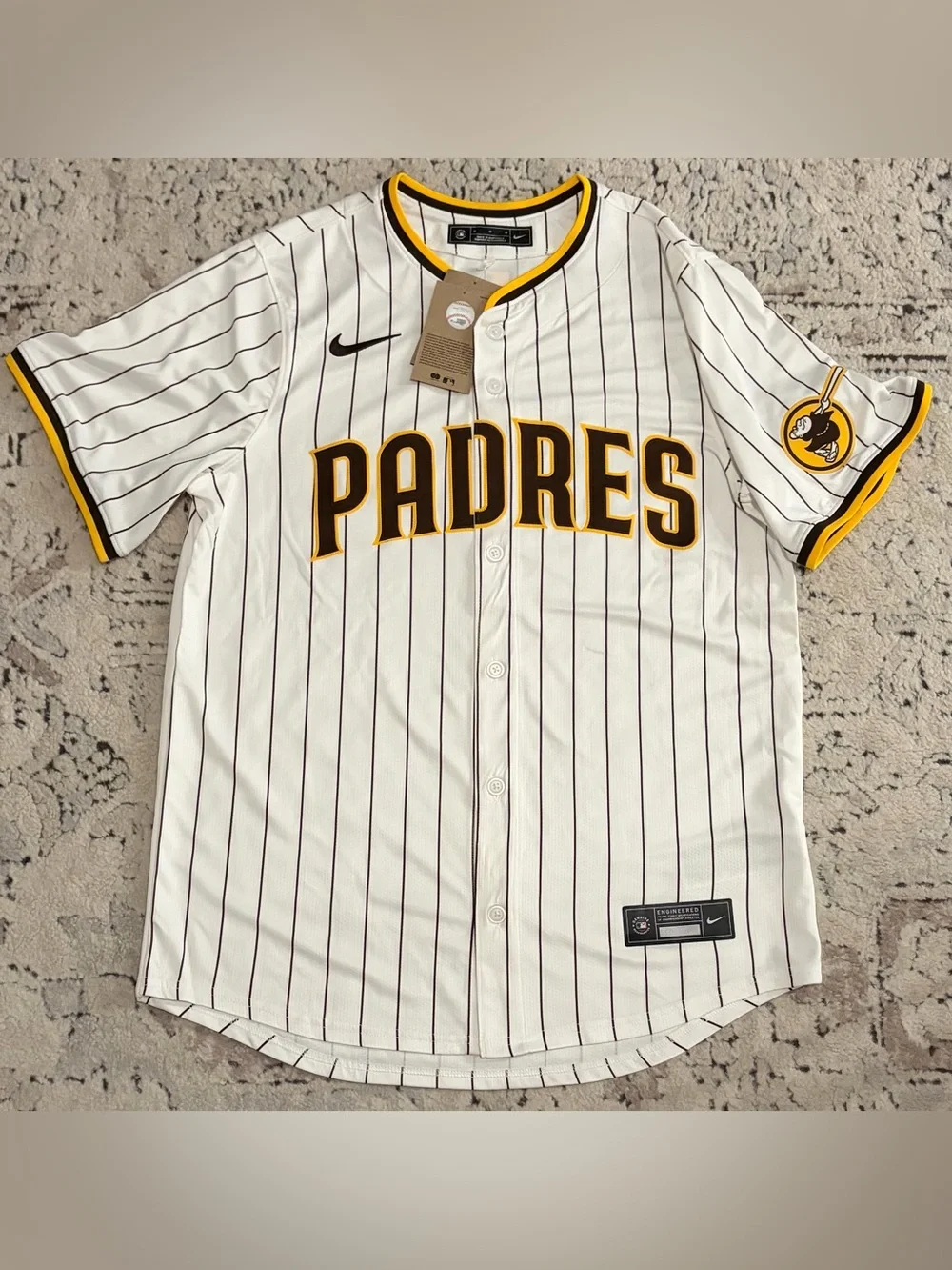 Nike Authentic San Diego Padres Baseball MLB Pinstripe Jersey Men’s Size: Medium